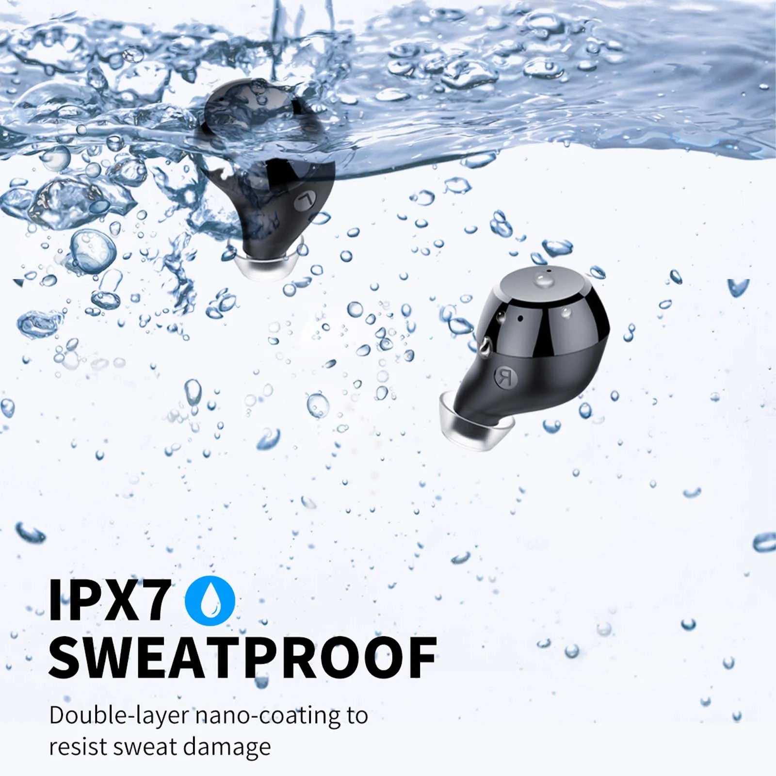 2025 New Wireless Earbuds Bluetooth 5.3 in Ear Stereo Headphones Noise Cancelling for Android Ios 140Hrs Mic USB-C Charging Case LED Battery Display IP7 Waterproof Headset for Workout Running