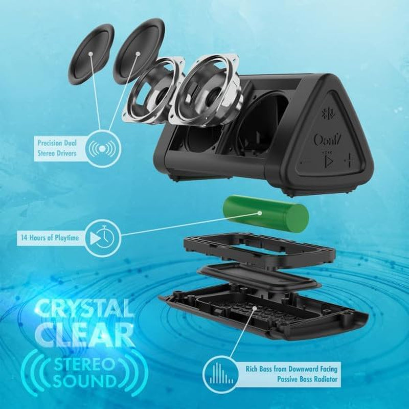 Oontz Angle 3 Portable Bluetooth 5.4 Speaker | 12W Sound, 24-Hr Battery, 100Ft Wireless Range, IPX5 Water-Resistant, Budget-Friendly for Travel, Outdoor & Home (Black)