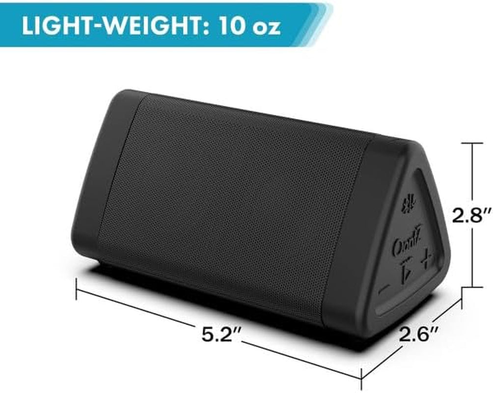 Oontz Angle 3 Portable Bluetooth 5.4 Speaker | 12W Sound, 24-Hr Battery, 100Ft Wireless Range, IPX5 Water-Resistant, Budget-Friendly for Travel, Outdoor & Home (Black)