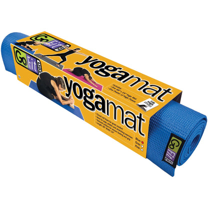 GF-55PRO Professional Grade Core Stability Ball (75 Cm; Blue) & GF-YOGA Yoga Mat with Yoga Position Poster